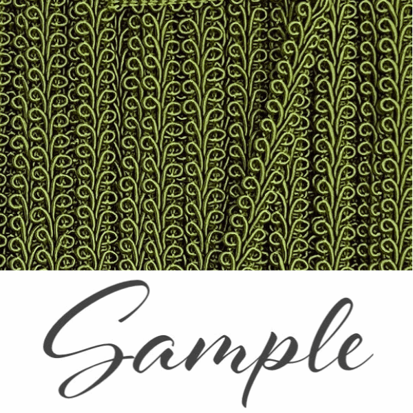 GIMP BRAID French 10mm Moss / Mollies New Zealand