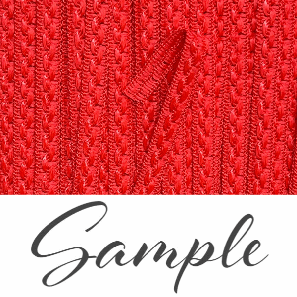 GIMP BRAID Alba 10mm Atom Red / Mollies New Zealand