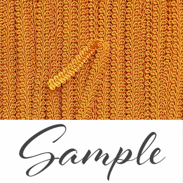 GIMP BRAID French 8mm Orange Gold / Mollies New Zealand