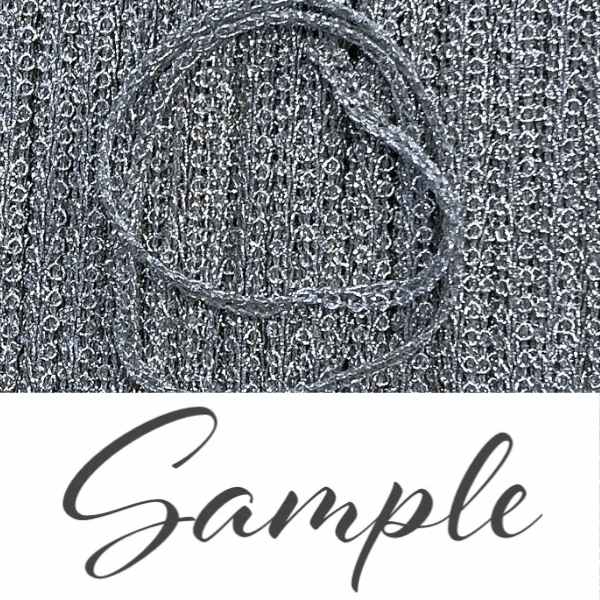 GIMP BRAID French 8mm Metallic Silver / Mollies New Zealand