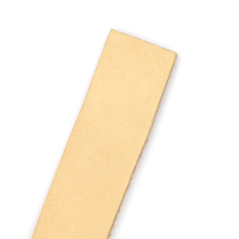 LEATHER Premium Veg Tan Strips Natural 23-25mm x 127cm 8-9oz / Mollies New Zealand