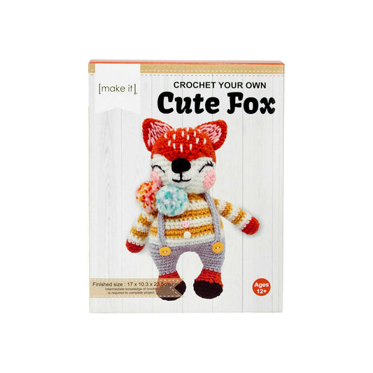 MAKE IT Crochet Fox Kit | Mollies Make And Create NZ