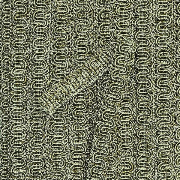 GIMP BRAID Scroll 15mm Textured Fern Per meter / Mollies New Zealand