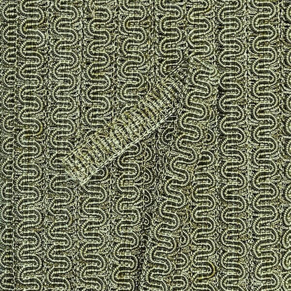 GIMP BRAID Scroll 15mm Textured Fern Per meter / Mollies New Zealand