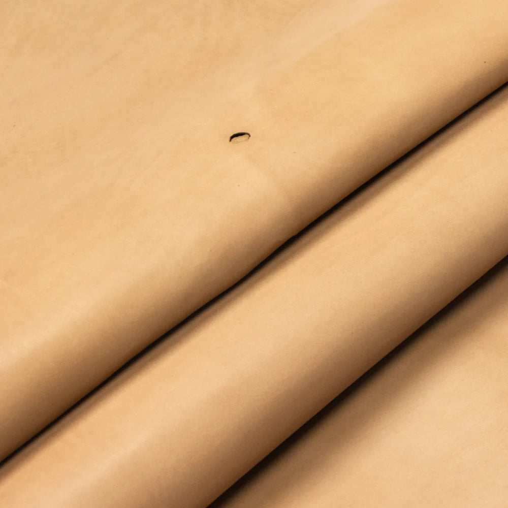 LEATHER Chrome Tanned Calf Skin / Whole Hide Natural 3-4oz / Mollies New Zealand