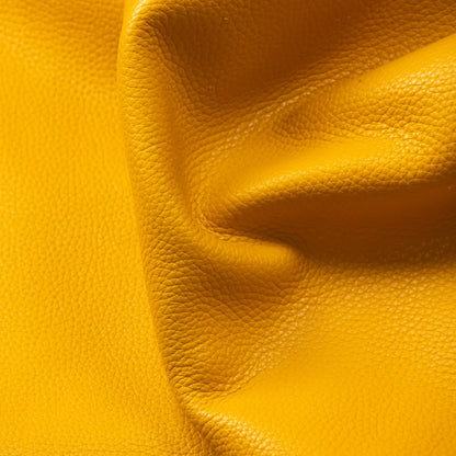 LEATHER Chrome Tanned Siena Pebble Grain / Side Sunflower 4-5oz / Mollies New Zealand