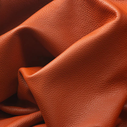 LEATHER Chrome Tanned Siena Pebble Grain / Side Washed Red 4-5oz / Mollies New Zealand