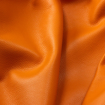 LEATHER Chrome Tanned Siena Pebble Grain / Side Orange 4-5oz / Mollies New Zealand