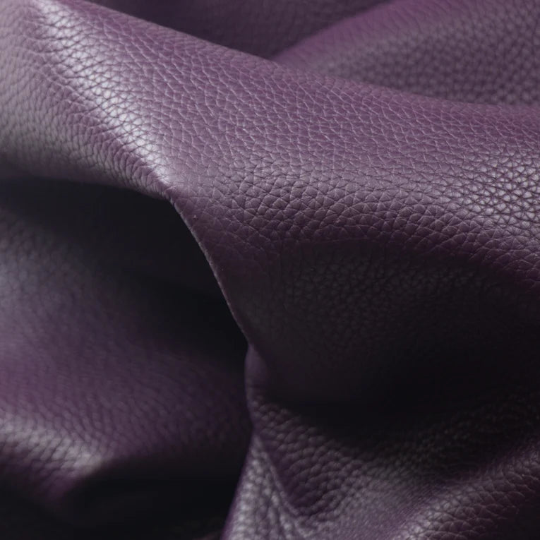 LEATHER Chrome Tanned Siena Pebble Grain / Side Grape 4-5oz / Mollies New Zealand