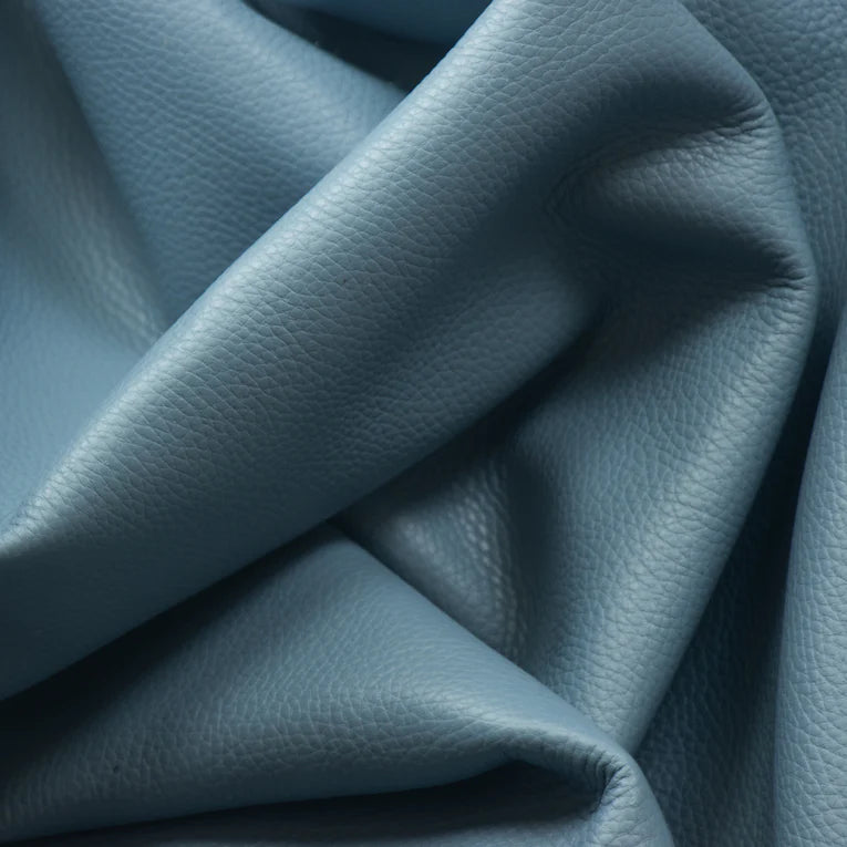 LEATHER Chrome Tanned Siena Pebble Grain / Side Pastel Blue 4-5oz / Mollies New Zealand
