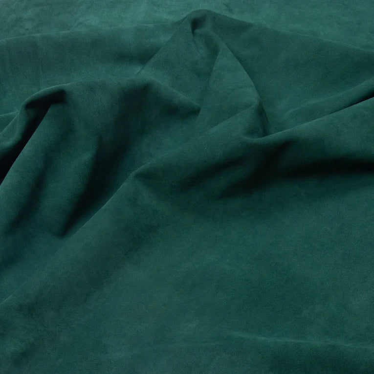 SUEDE Siena Italian Split Suede / Double Bend Pine Green 3-4oz / Mollies New Zealand