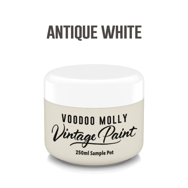Vintage Paint Antique White 250ml / Mollies New Zealand