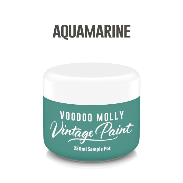 Vintage Paint Aquamarine 250ml / Mollies New Zealand