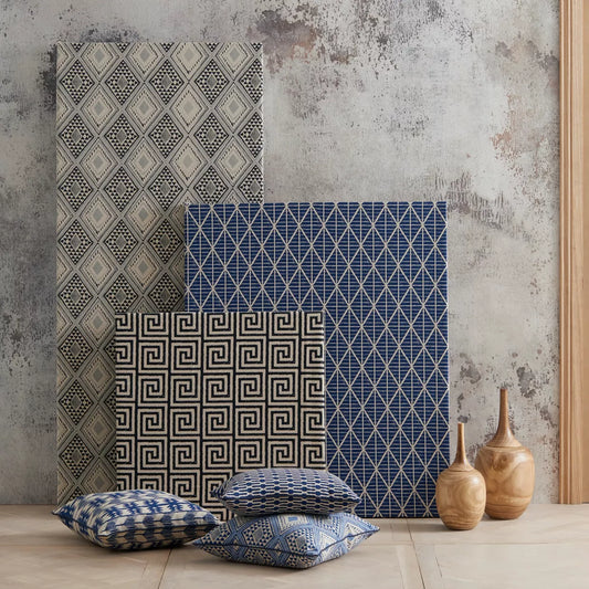 Warwick Fabric Rashmi (Indent) / Mollies New Zealand