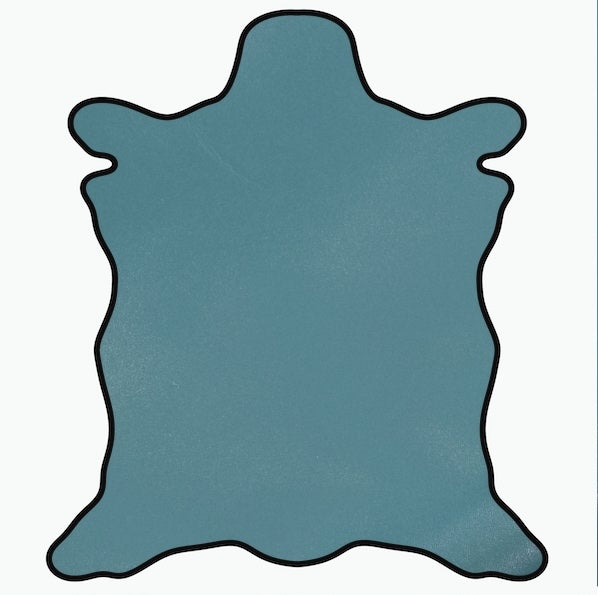 LEATHER Chrome Tanned Calfskin Hide 1oz Airforce Blue / Mollies New Zealand