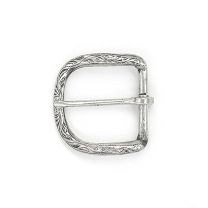 IVAN Alamo End Bar Buckle Antique Silver 38mm (1-1 2") / Mollies New Zealand