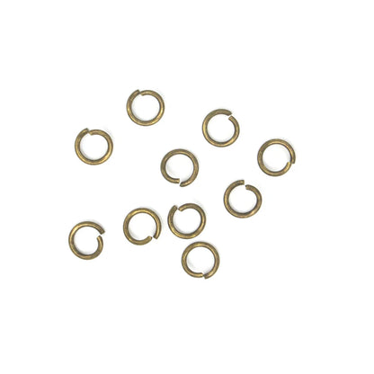 IVAN Heavy Duty Jump Ring Antique Brass 10mm (3 8") 10 Pack / Mollies New Zealand