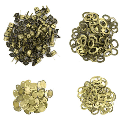 IVAN Oval Turn Lock Antique Brass 29mm (1-1 8") 100 Pack / Mollies New Zealand