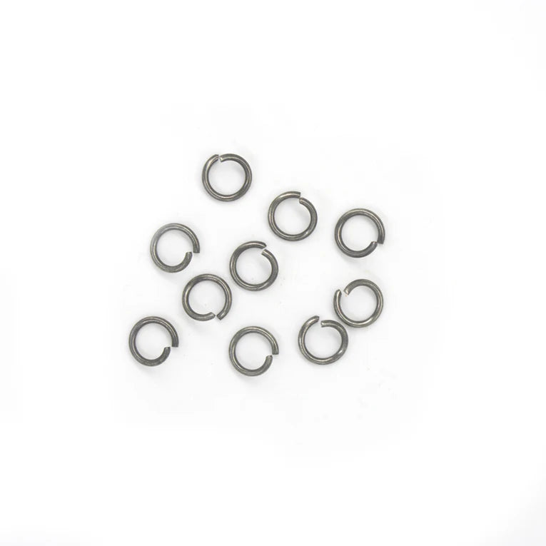 IVAN Heavy Duty Jump Ring Antique Nickel 10mm (3 8") 10 Pack / Mollies New Zealand
