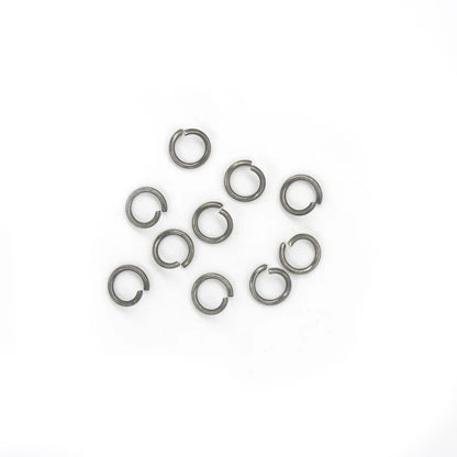 IVAN Heavy Duty Jump Ring Antique Nickel 10mm (3 8") 10 Pack / Mollies New Zealand