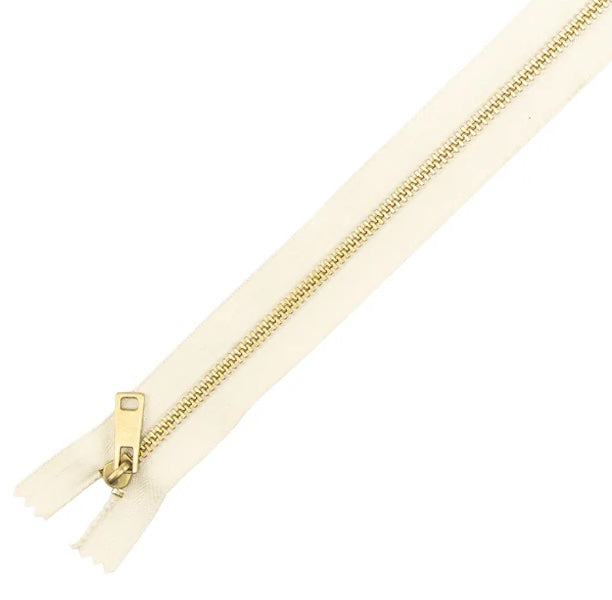 MOLLIES New Zealand / IVAN Brass #3 Zippers Beige