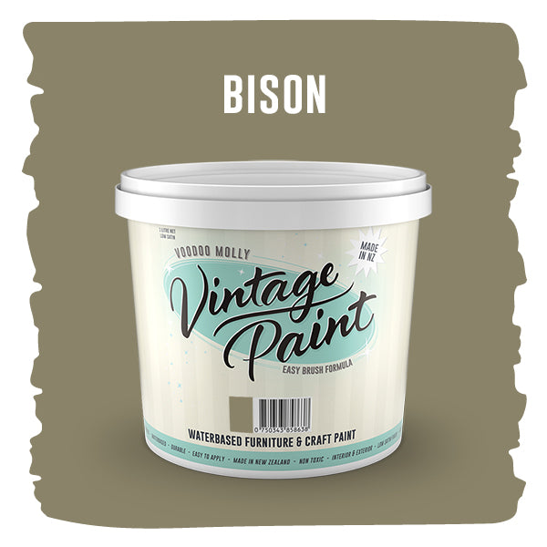 Vintage Paint Bison (ER) 1 Litre / Mollies New Zealand