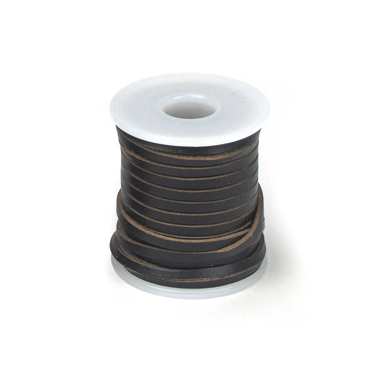 HORWEEN Chromexcel Leather Lacing 4mm 10.9m Black / Mollies New Zealand