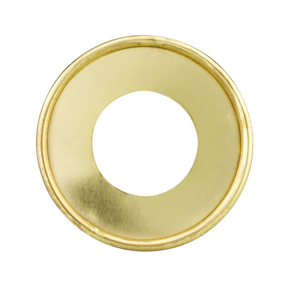 Coaster Holder Plain Brass Plate 90mm (3-9 16") / Mollies New Zealand