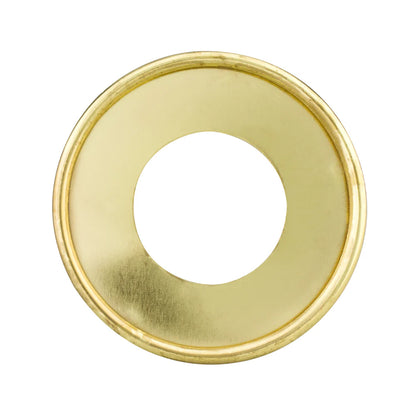 Coaster Holder Plain Brass Plate 90mm (3-9 16") / Mollies New Zealand