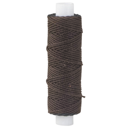IVAN Waxed Polyester Thread Brown 0.9mm 22.9m / Mollies New Zealand