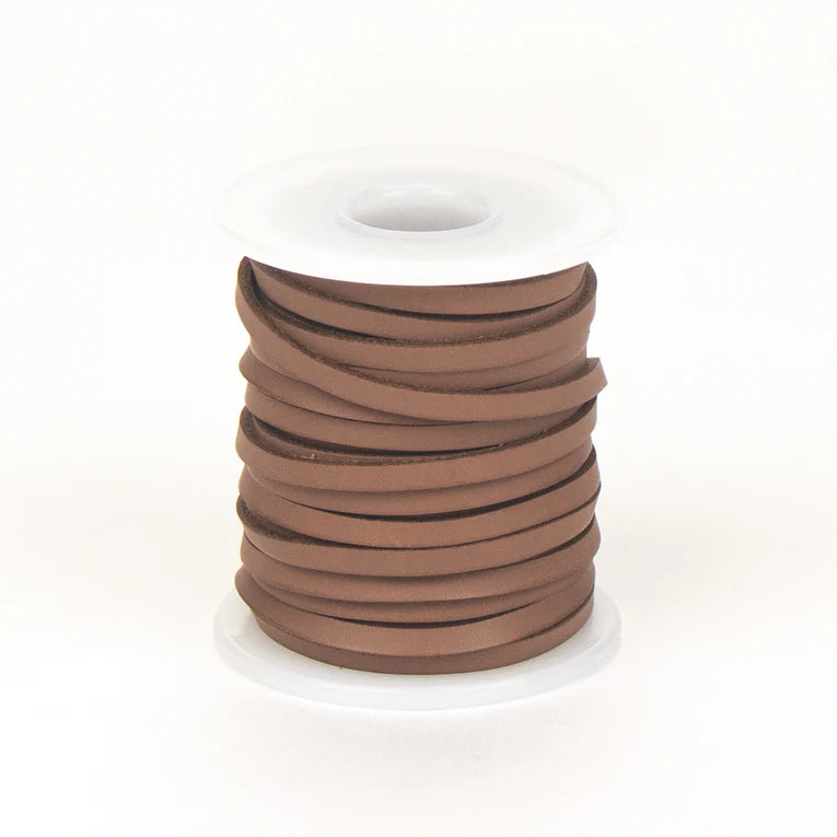 MAKERAID Veg Tan Leather Lacing 4mm 10.9m Brown / Mollies New Zealand