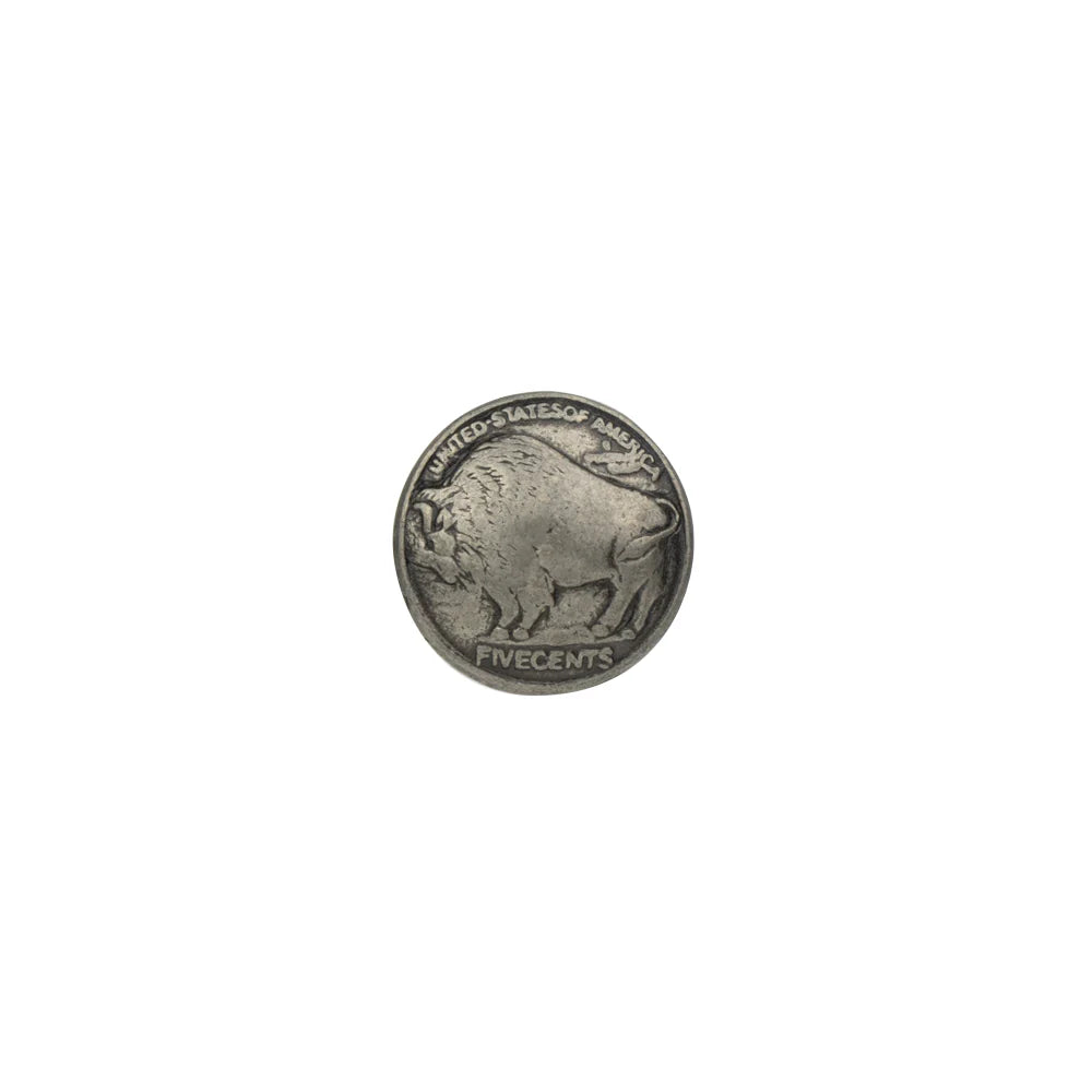 IVAN Buffalo Nickel Concho Antique Nickel 18mm (11 16") / Mollies New Zealand