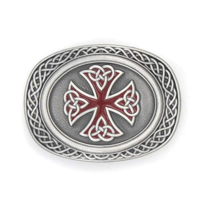 IVAN Celtic Trophy Buckle Antique Tin Red 38mm (1-1 2") / Mollies New Zealand