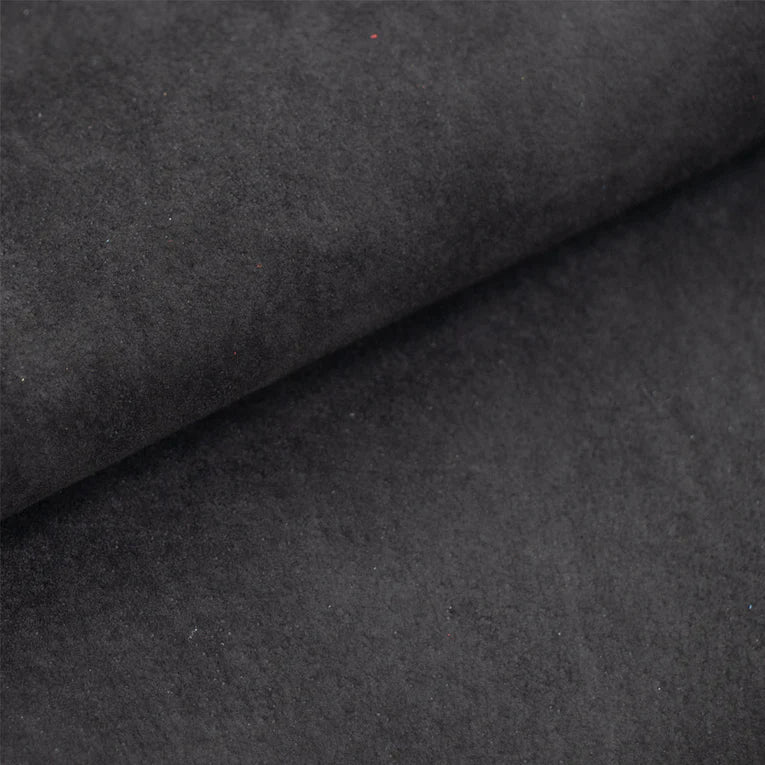 SUEDE Chrome Free Pigskin / Whole Hide Black 1-2oz / Mollies New Zealand