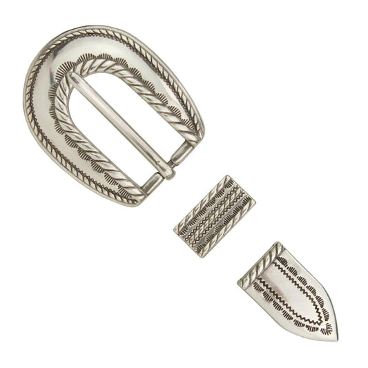 IVAN Clint Buckle Set Antique Silver 20mm (3 4") / Mollies New Zealand