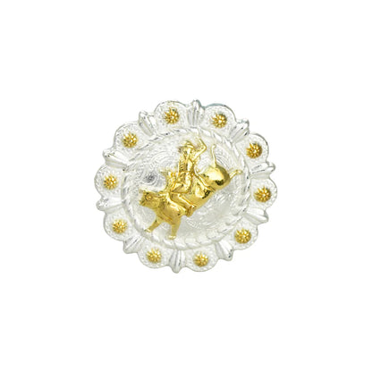 IVAN Themed Berry Concho Horseshoe Cowboy Silver Plate Gold Plate 32mm (1-1 4") / Mollies New Zealand