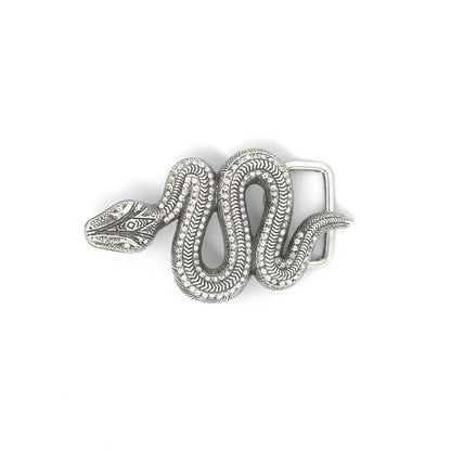 IVAN Crystal Viper Trophy Buckle Antique Silver 25mm (1") / Mollies New Zealand