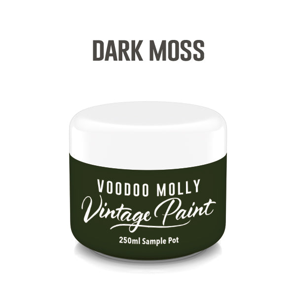 Vintage Paint Dark Moss 250ml / Mollies New Zealand