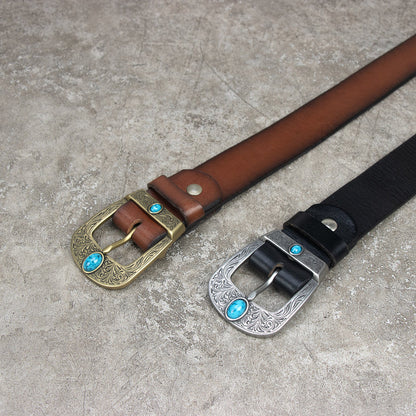 IVAN Dakota Turquoise Center Bar Buckle
