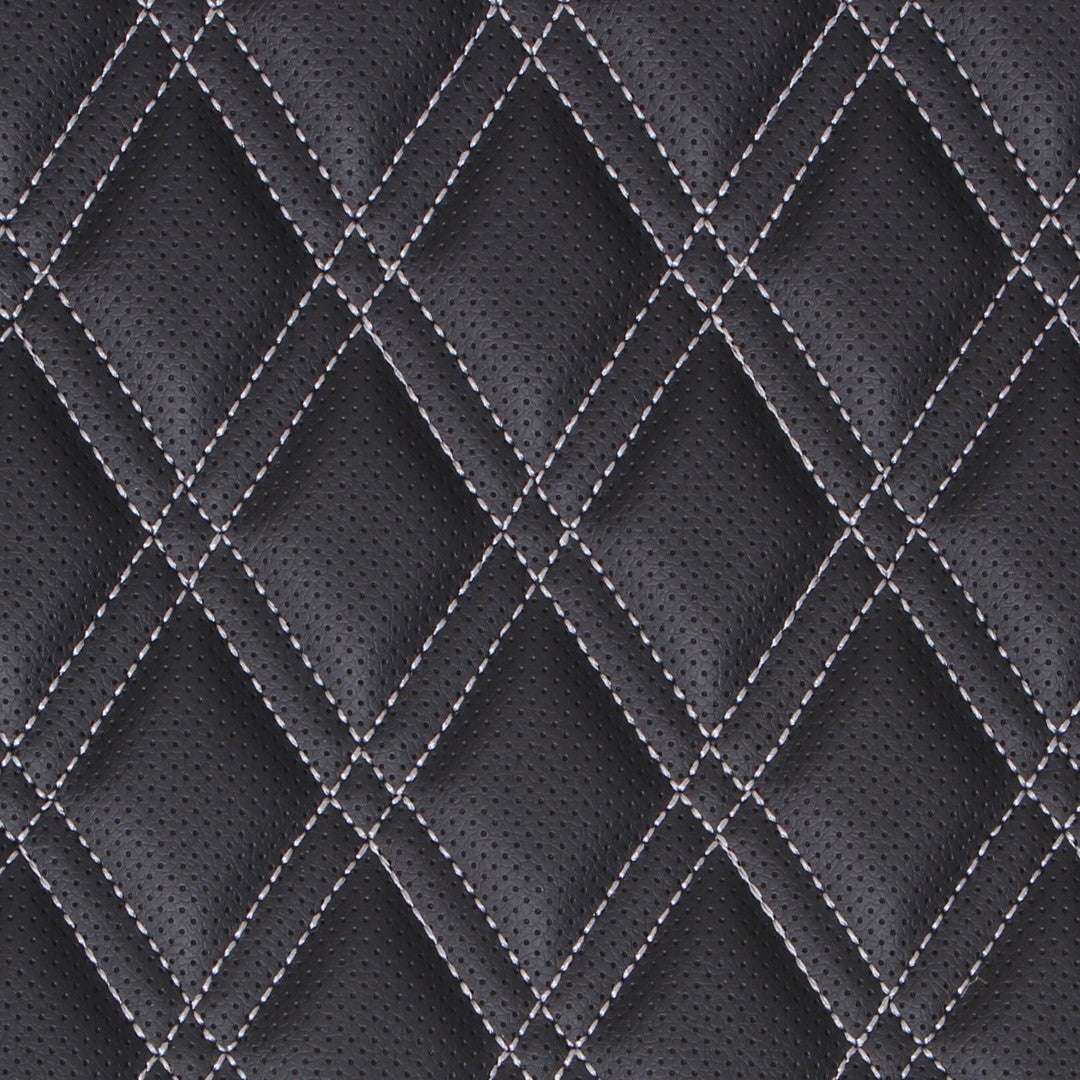 RECCO Marine/Auto Premium Vinyl Diamond Black Light Grey Per Meter / Mollies New Zealand