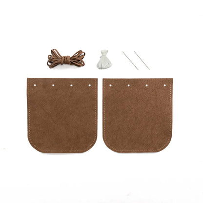 PROJECT KIT Leather Suede Drawstring Pouch / Mollies New Zealand