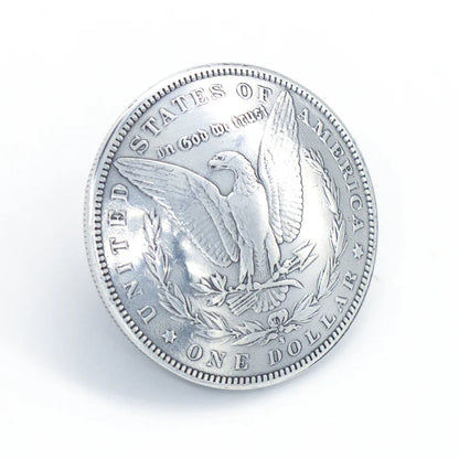 IVAN Morgan Dollar Concho Antique Silver Eagle 38mm (1-1 2") / Mollies New Zealand