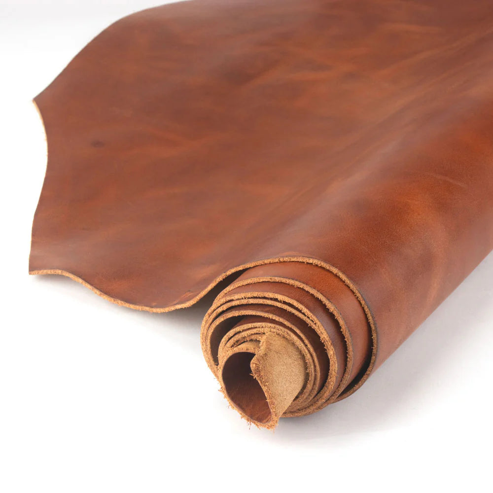 LEATHER Horween Derby / Side English Tan Side 4-5oz / Mollies New Zealand