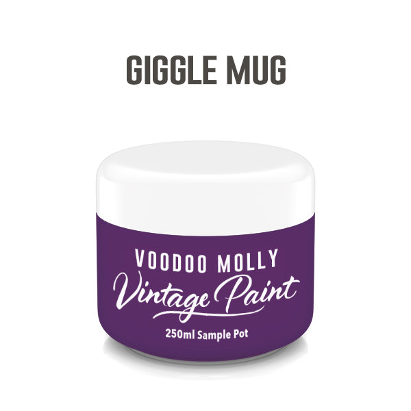 Vintage Paint Giggle Mug (ER) 250ml / Mollies New Zealand
