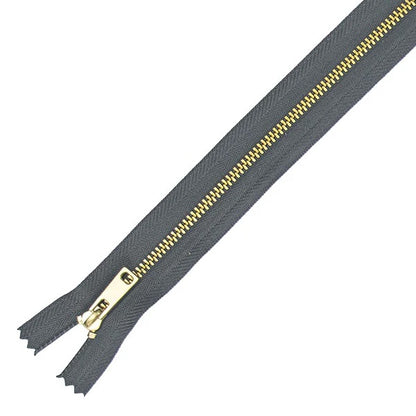 MOLLIES New Zealand / IVAN Brass #3 Zippers Grey