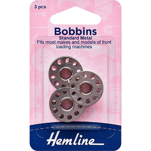HEMLINE Metal Bobbins 10-Hole / Mollies New Zealand