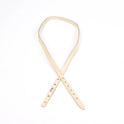 LEATHER Veg Tan Hat Band Strip Natural 10mm x 70cm 4-5oz / Mollies New Zealand