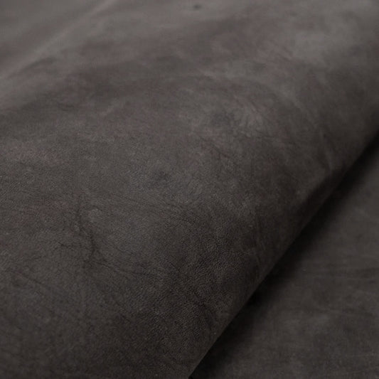 LEATHER Horween Horsefront Slate Grey / Piece 0.6-0.7m2 3-4oz Stone Grey / Mollies New Zealand