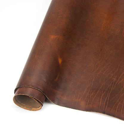 LEATHER Horween Dublin / Side Russet Side 4-5oz / Mollies New Zealand