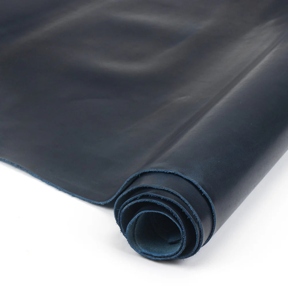 LEATHER Horween Derby / Side Navy Side 4-5oz / Mollies New Zealand